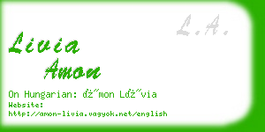 livia amon business card